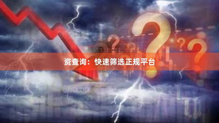 资查询：快速筛选正规平台